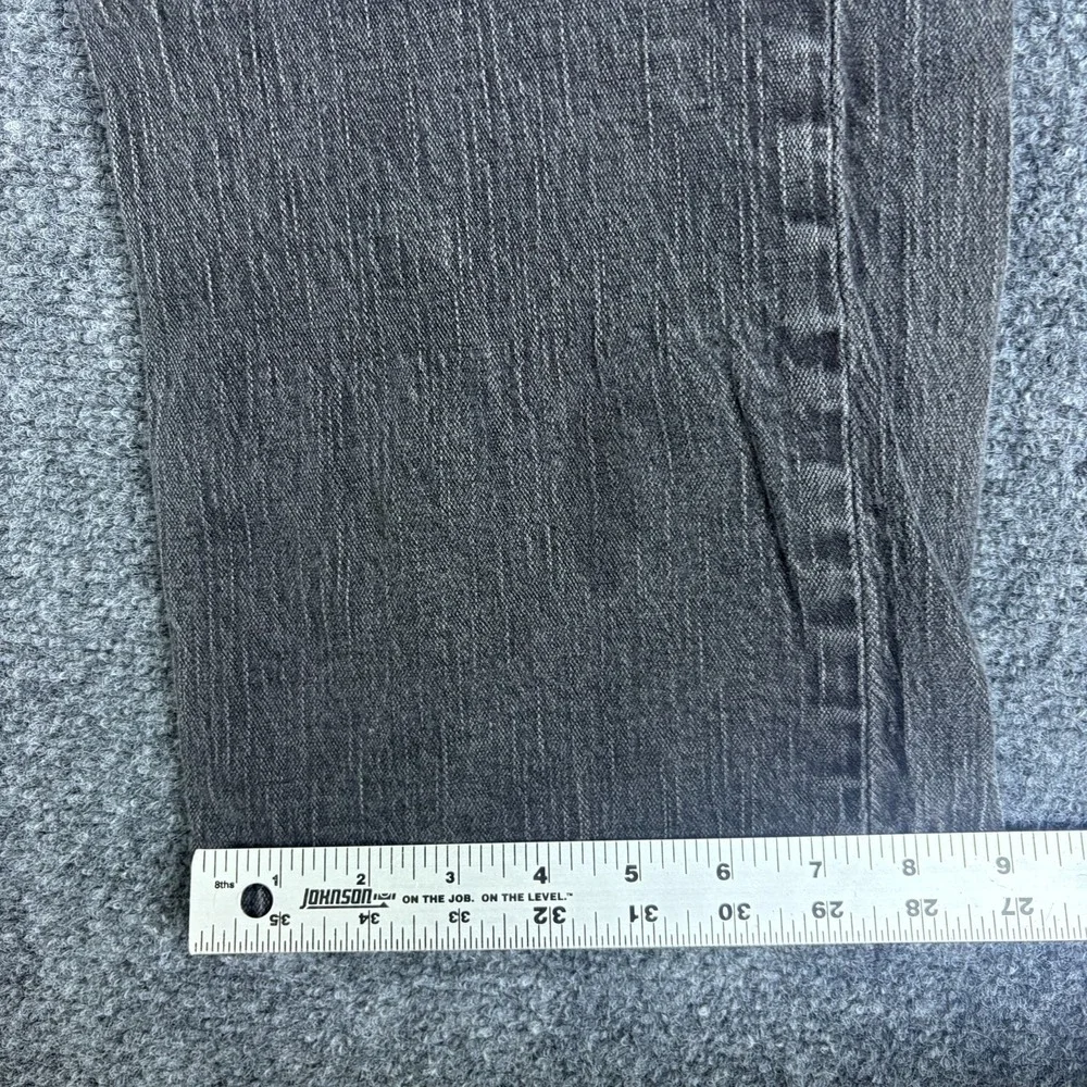 Levi's 569 Jeans Mens 38x28 Black Denim Stretch‎ Mid Rise Classic Straight Leg